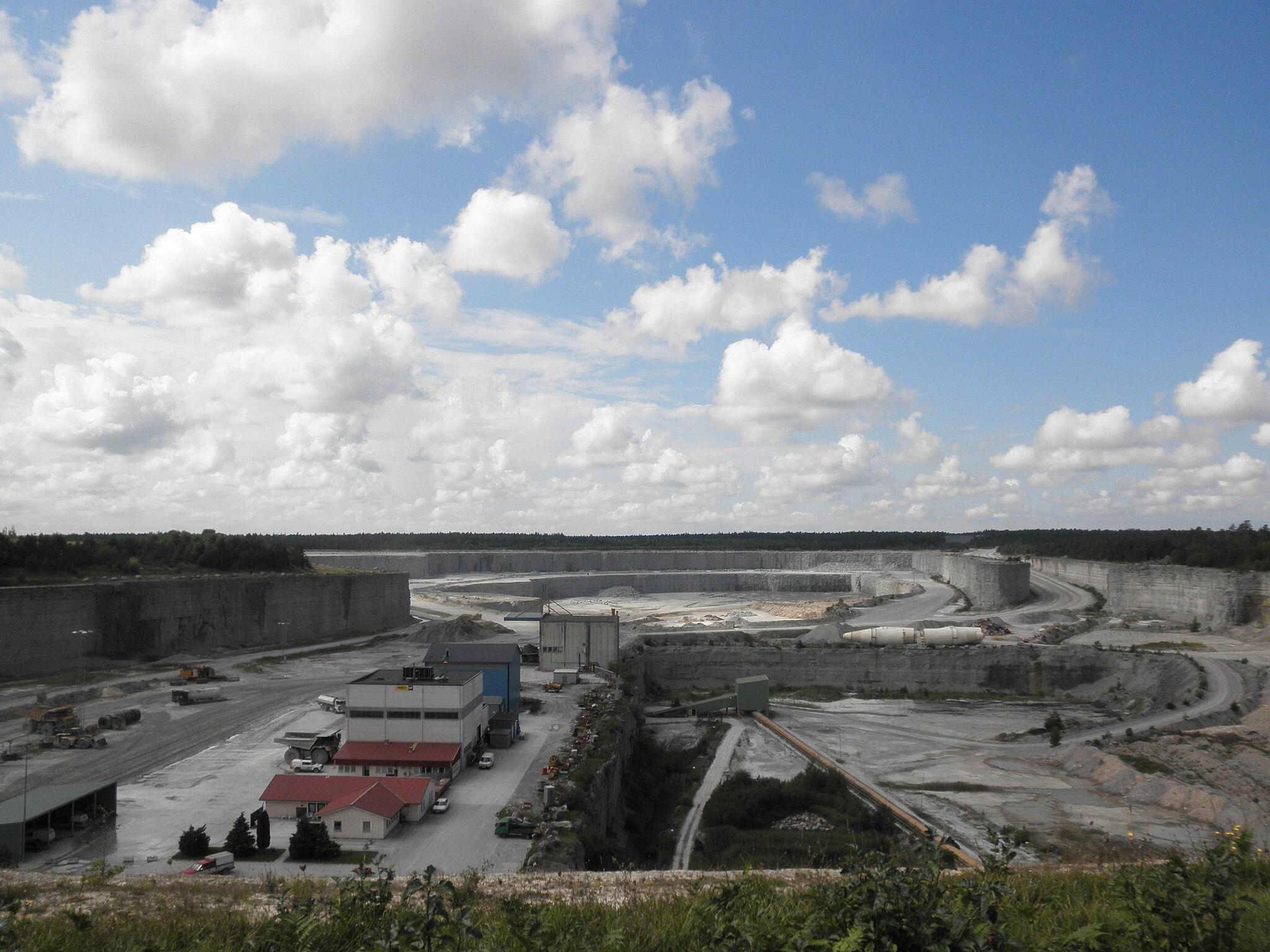 Slites cementfabrik på Gotland.