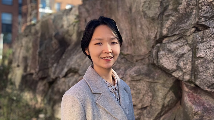 Xiaoxuan Hu är doktorand vid Jyväskylä universitet. Foto: jyu.fi