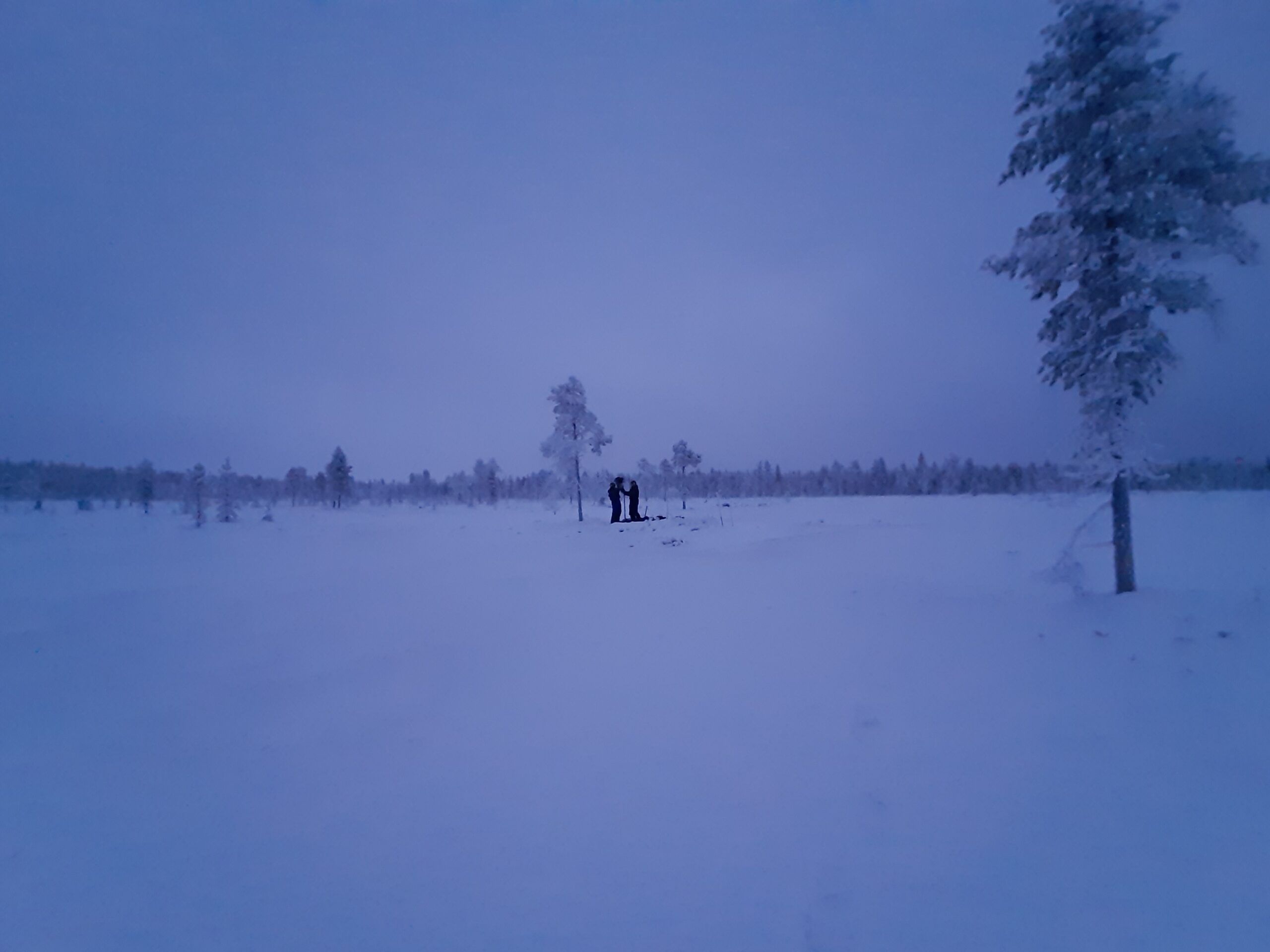 Forskarna har installerat trådlösa mätinstrument i Matorova för att kunna skapa tredimensionella vattenmodeller som mäter hur restaureringen har lyckats. Foto: Pertti Ala-aho / Uleåborgs universitet.